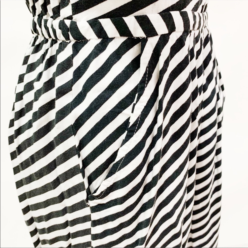 J. Crew White and Black Stripe Dress - Picture 3 of 4